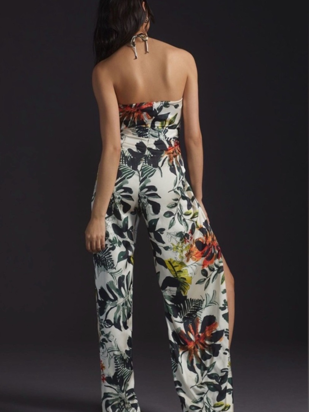 Sold Out Anthropologie Katie May Never Cross Tropical Jumpsuit Halter Size Small - Picture 3 of 15